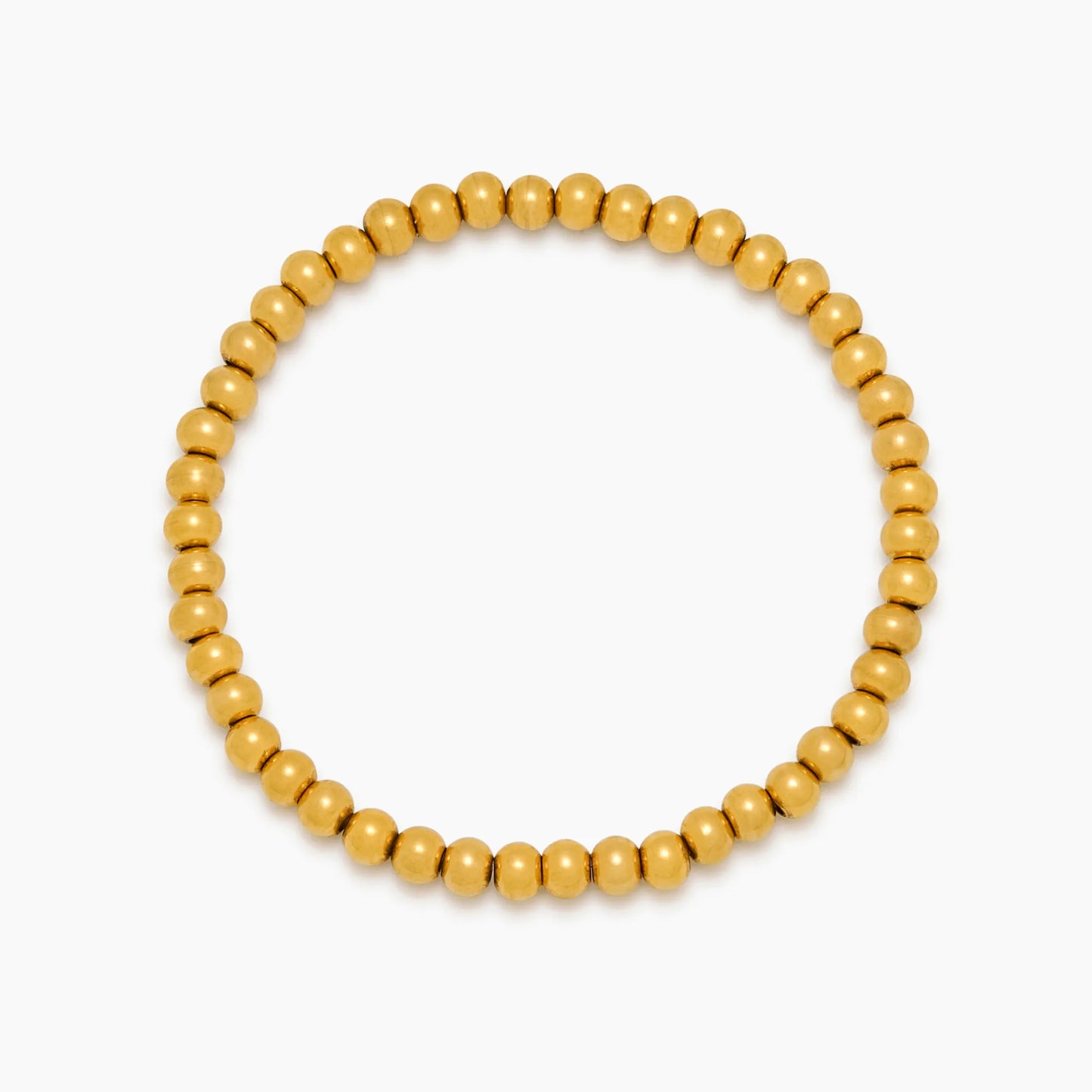 Elegante gouden kralenarmband