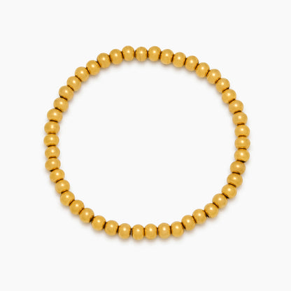 Elegante gouden kralenarmband