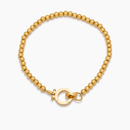 Tijdloze gouden kralenarmband