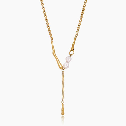 Elara Parelbar Ketting – Elegante Parelbarhanger