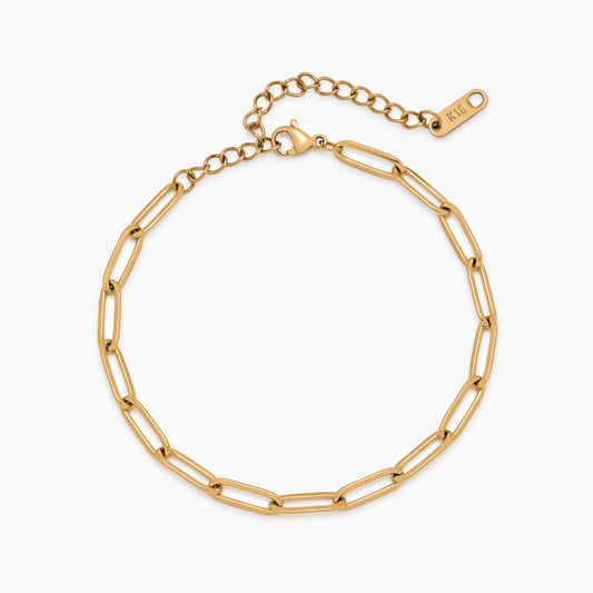 Tijdloze alledaagse paperclip-armband