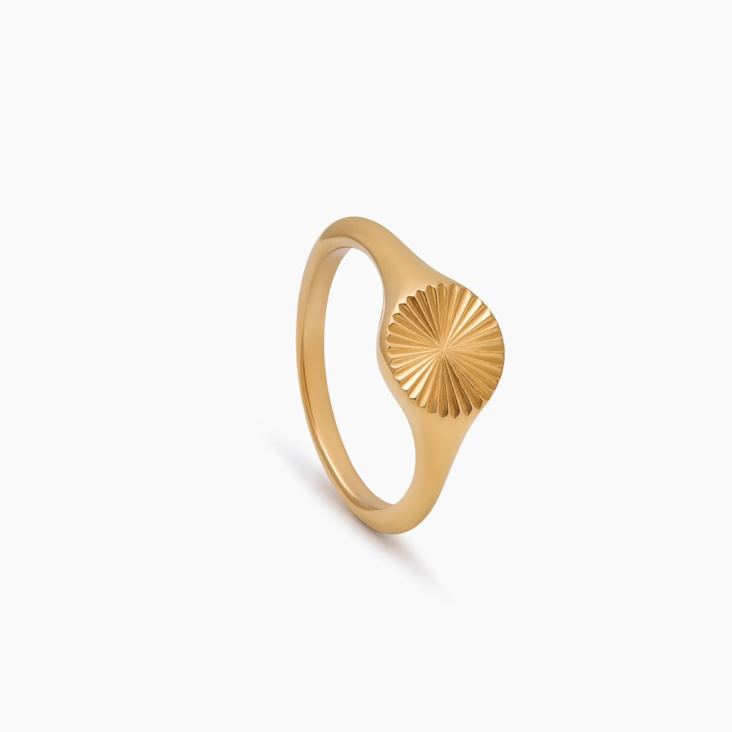 Zegelring met zonnestraal - Stralende sieraden geïnspireerd door de zon voor een gedurfde, koninklijke stijl