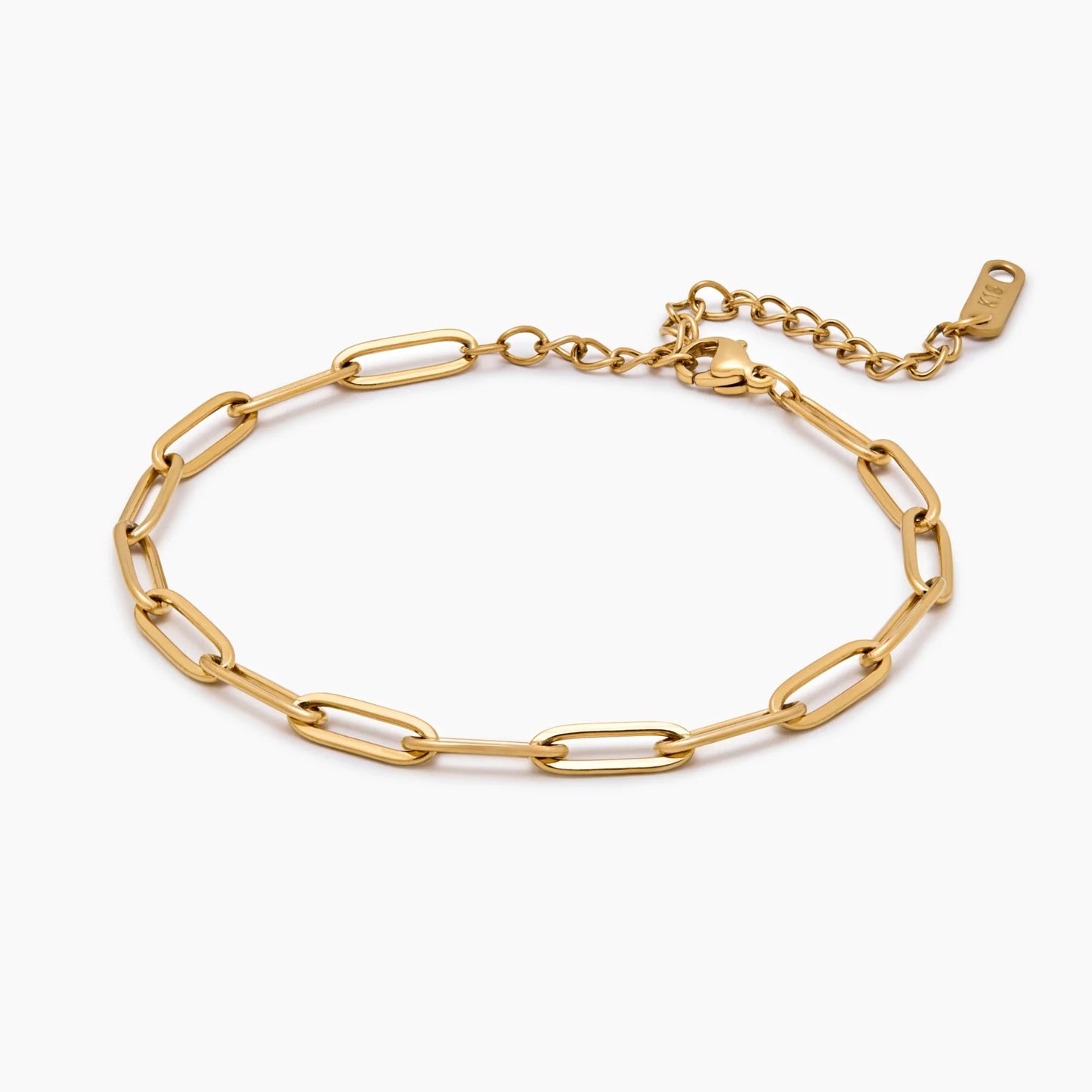 Tijdloze alledaagse paperclip-armband