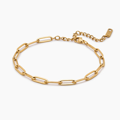 Tijdloze alledaagse paperclip-armband