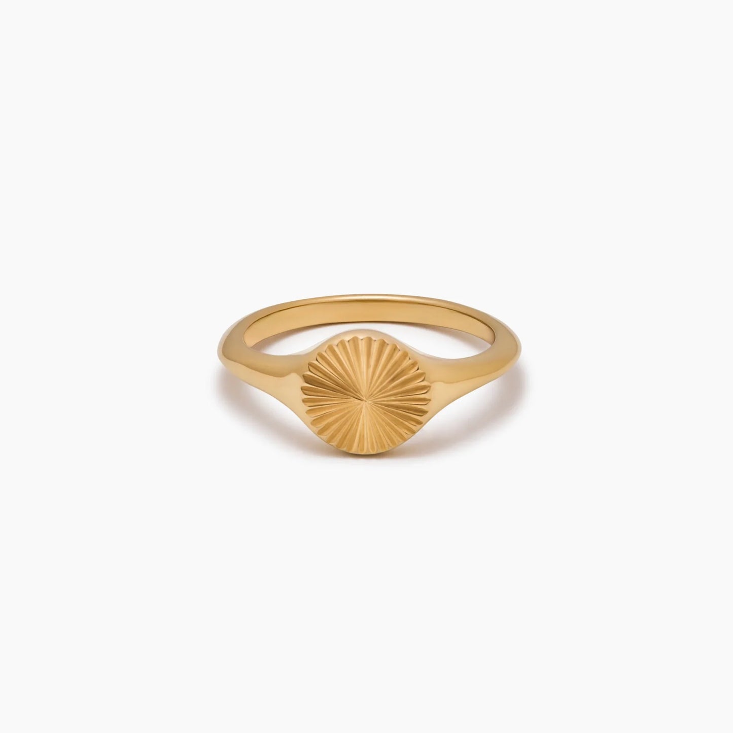 Zegelring met zonnestraal - Stralende sieraden geïnspireerd door de zon voor een gedurfde, koninklijke stijl