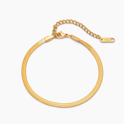 Elegante slangenketting armband