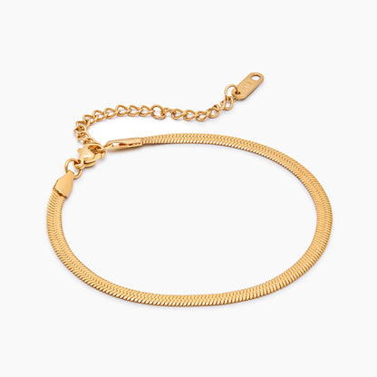 Elegante slangenketting armband
