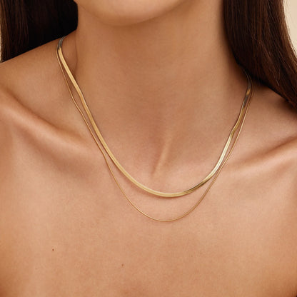 Twee-laags slangenketting