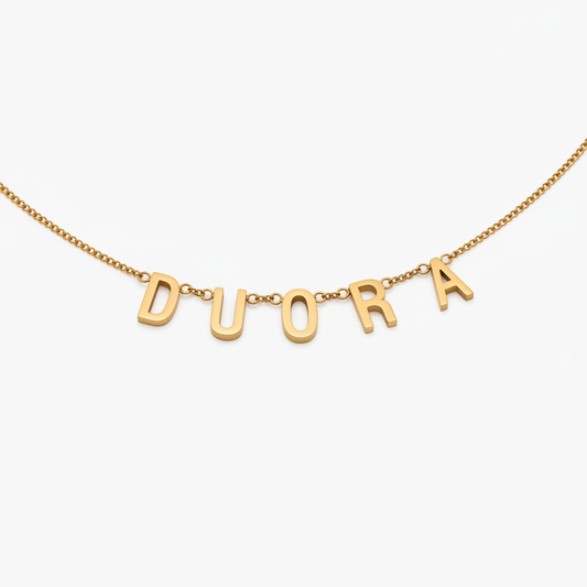 Tijdloze gepersonaliseerde naamketting