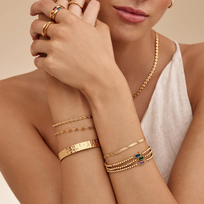 Statementmakende pailletten-kettingarmband