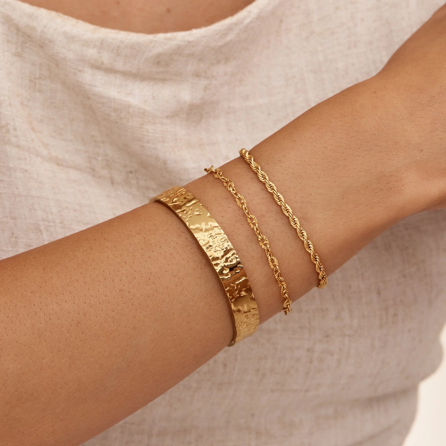 Statementmakende pailletten-kettingarmband
