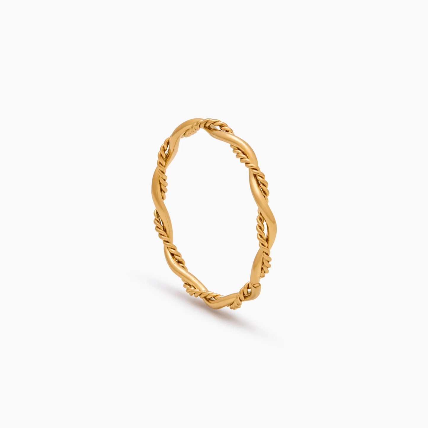 Delicaat dubbele twistring