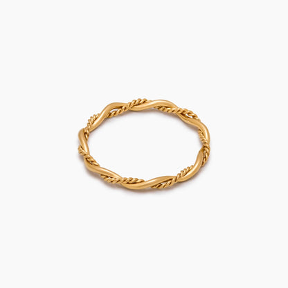 Delicaat dubbele twistring