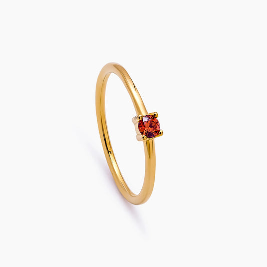 Delicaat geboortesteenring