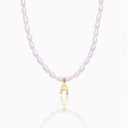 Parelketting met initiaal – statementketting