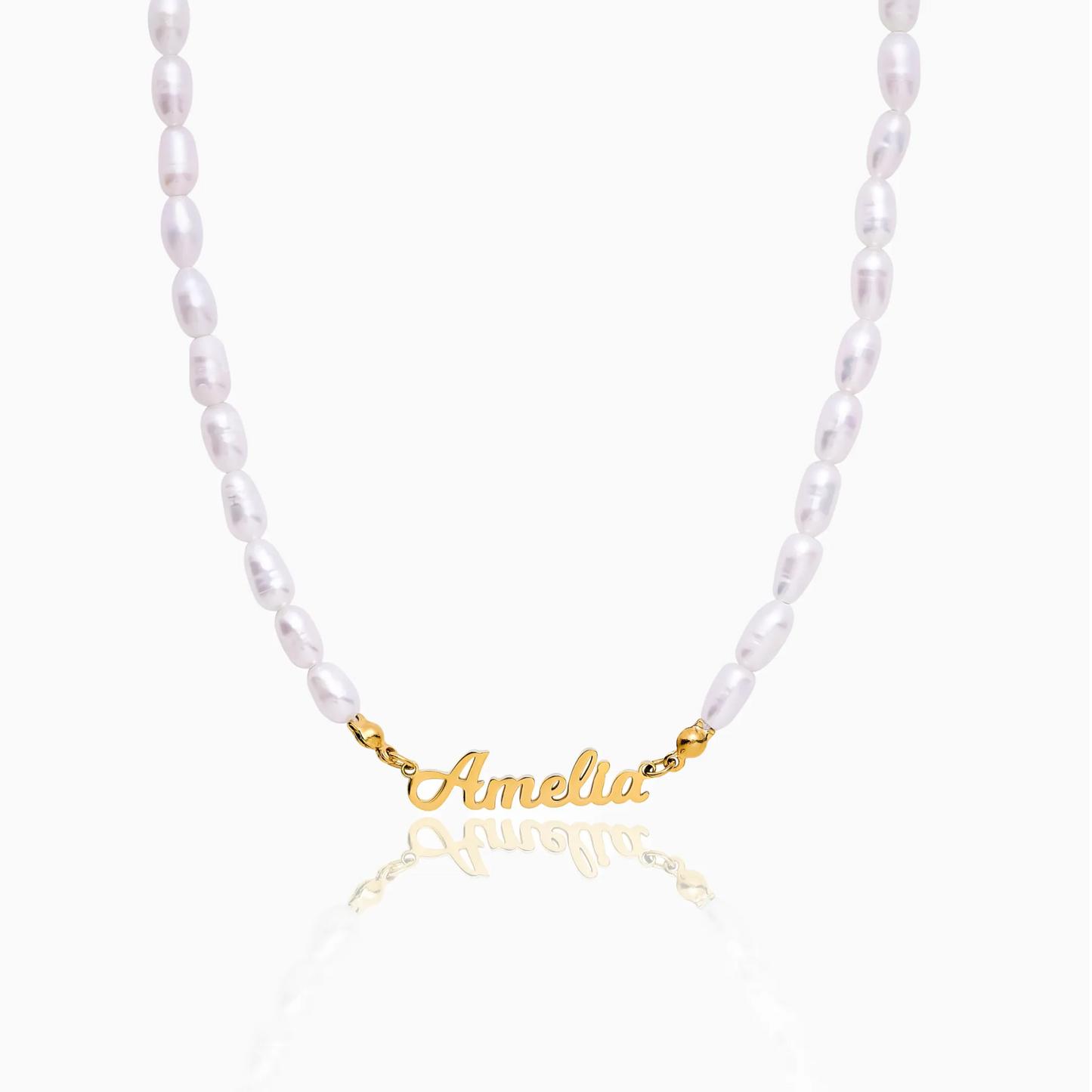 Parelketting met eigen naam - Gedurfde, gepersonaliseerde statement-sieraden