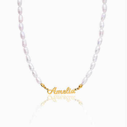 Parelketting met eigen naam - Gedurfde, gepersonaliseerde statement-sieraden