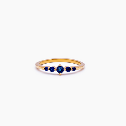 Belle Stapelbare Geboortestenenring - Elegante Gelaagde Sieraden voor Persoonlijke Stijl