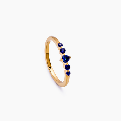 Belle Stapelbare Geboortestenenring - Elegante Gelaagde Sieraden voor Persoonlijke Stijl