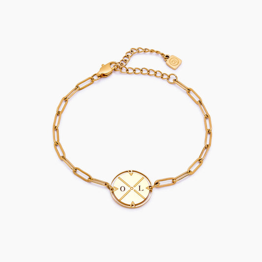 Op maat gemaakte gegraveerde kompasarmband