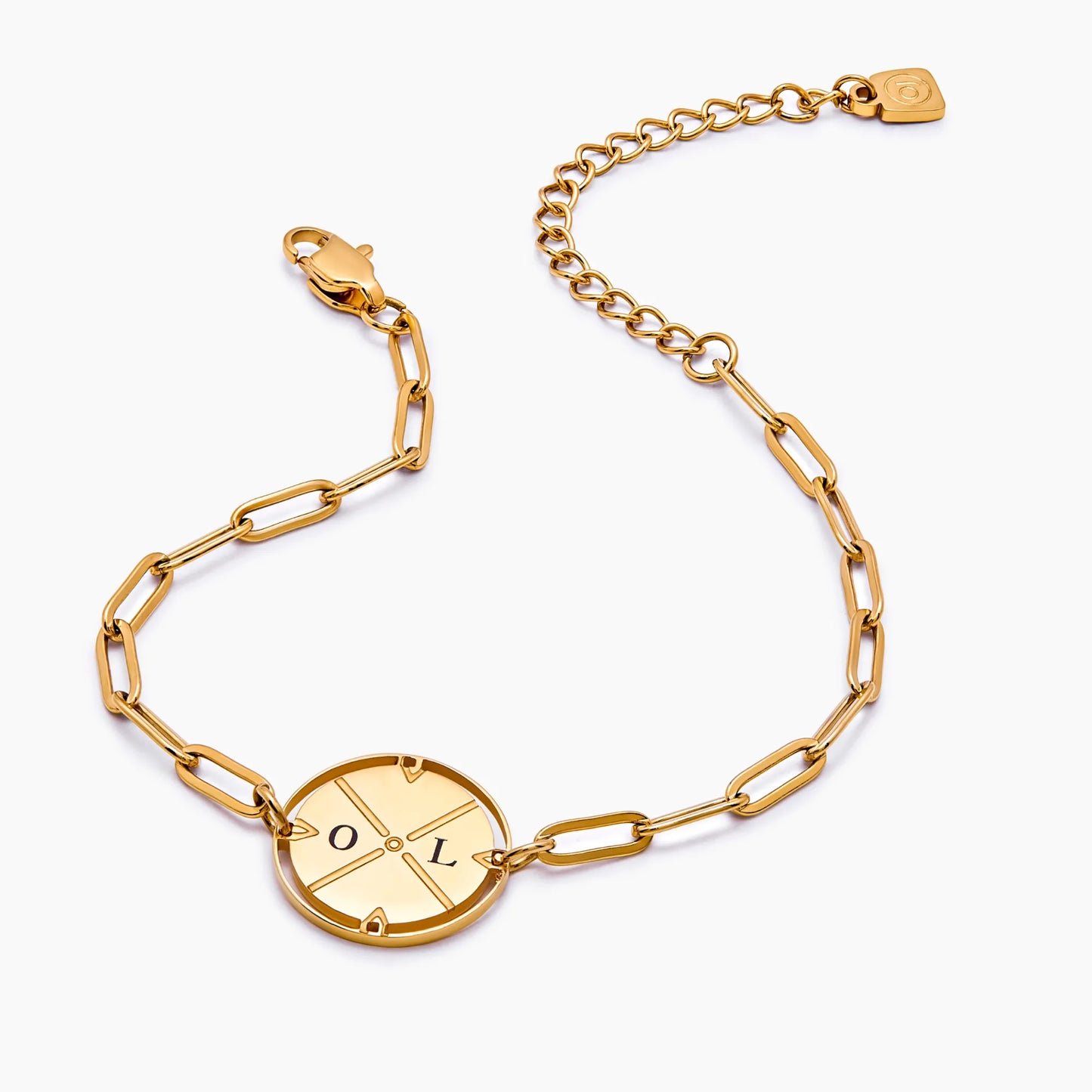 Op maat gemaakte gegraveerde kompasarmband
