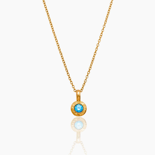Verpletterde geboortesteen hangerketting - Sprankelende, delicaat edelsteen sieraden