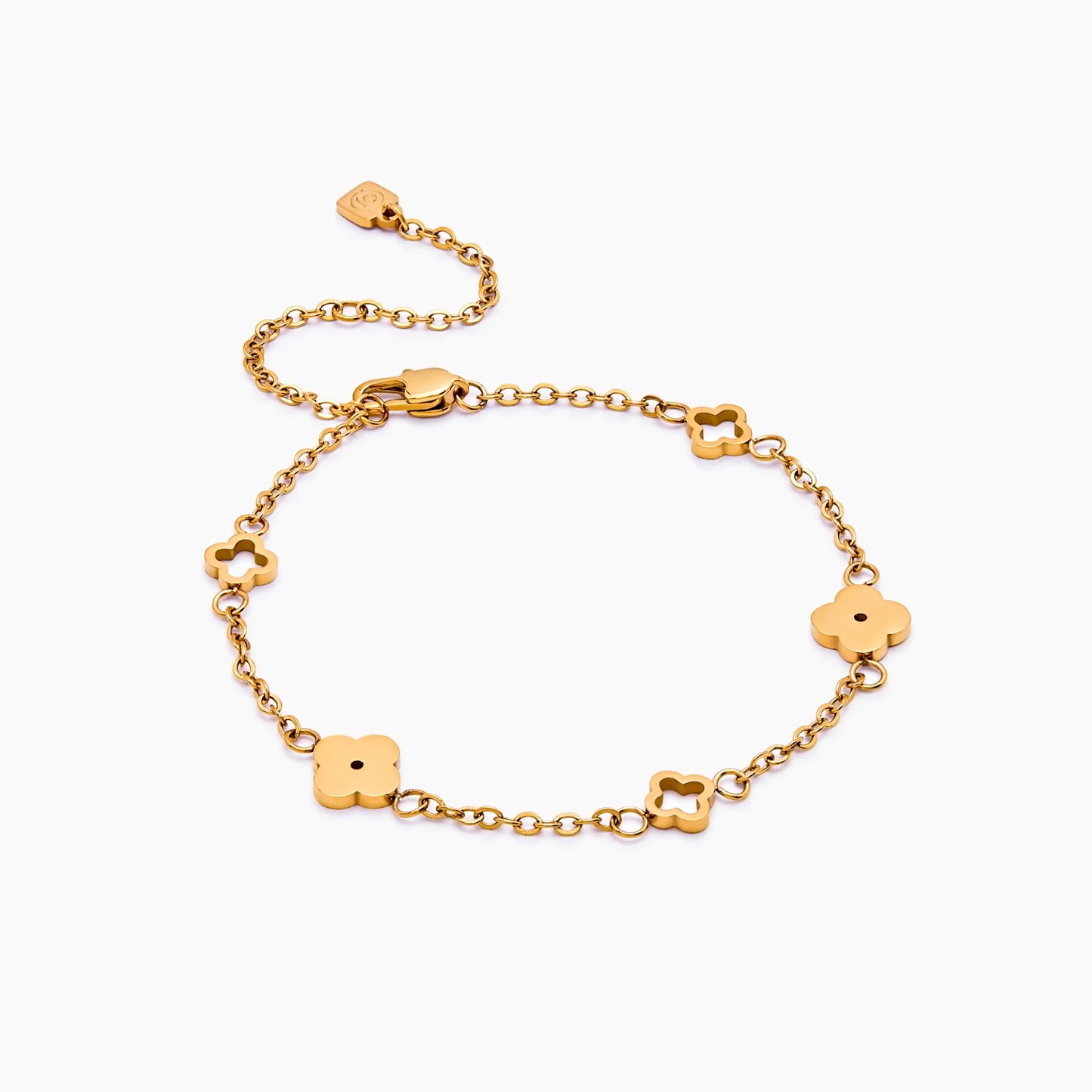 Fijne klaverbedelarmband