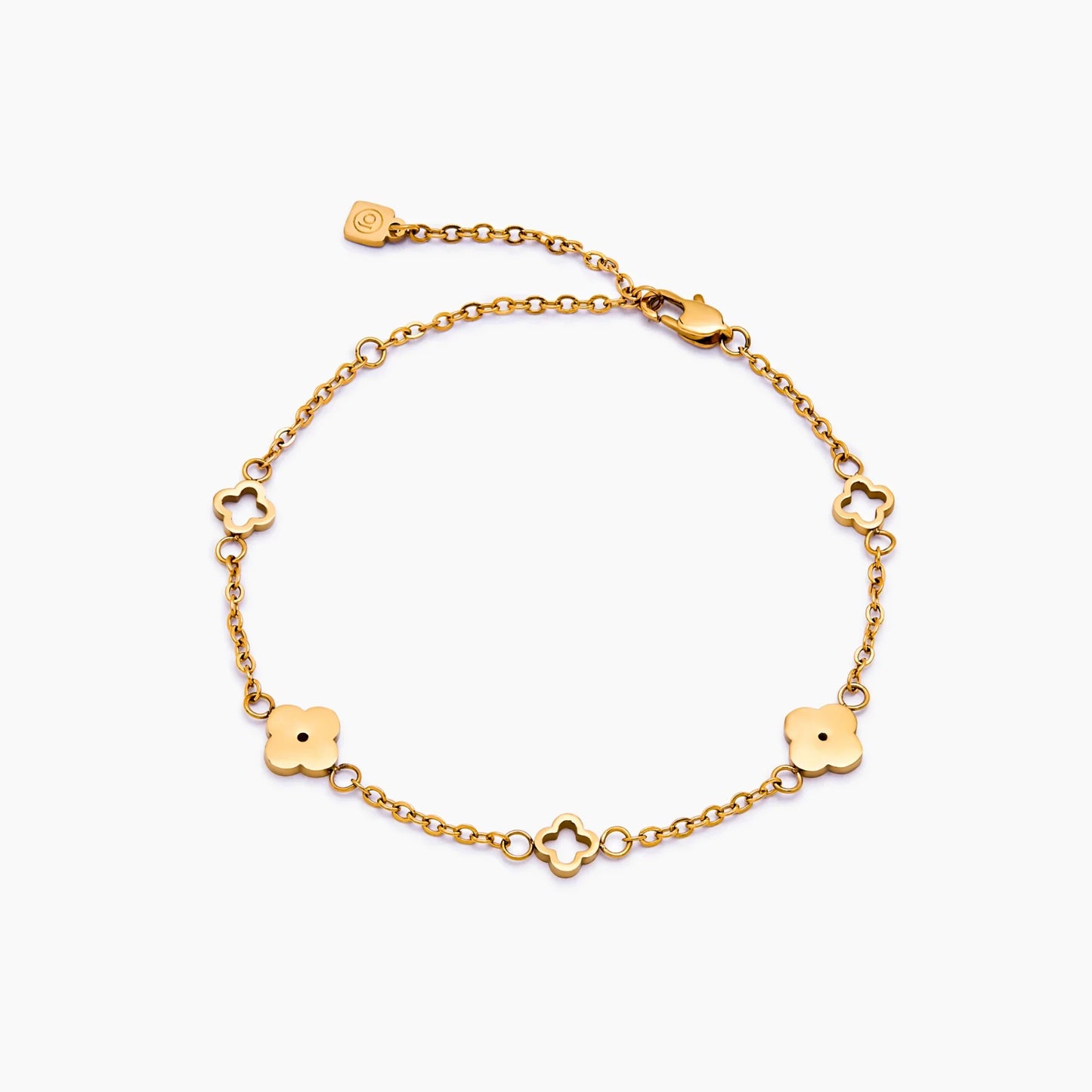 Fijne klaverbedelarmband