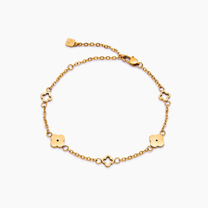 Fijne klaverbedelarmband