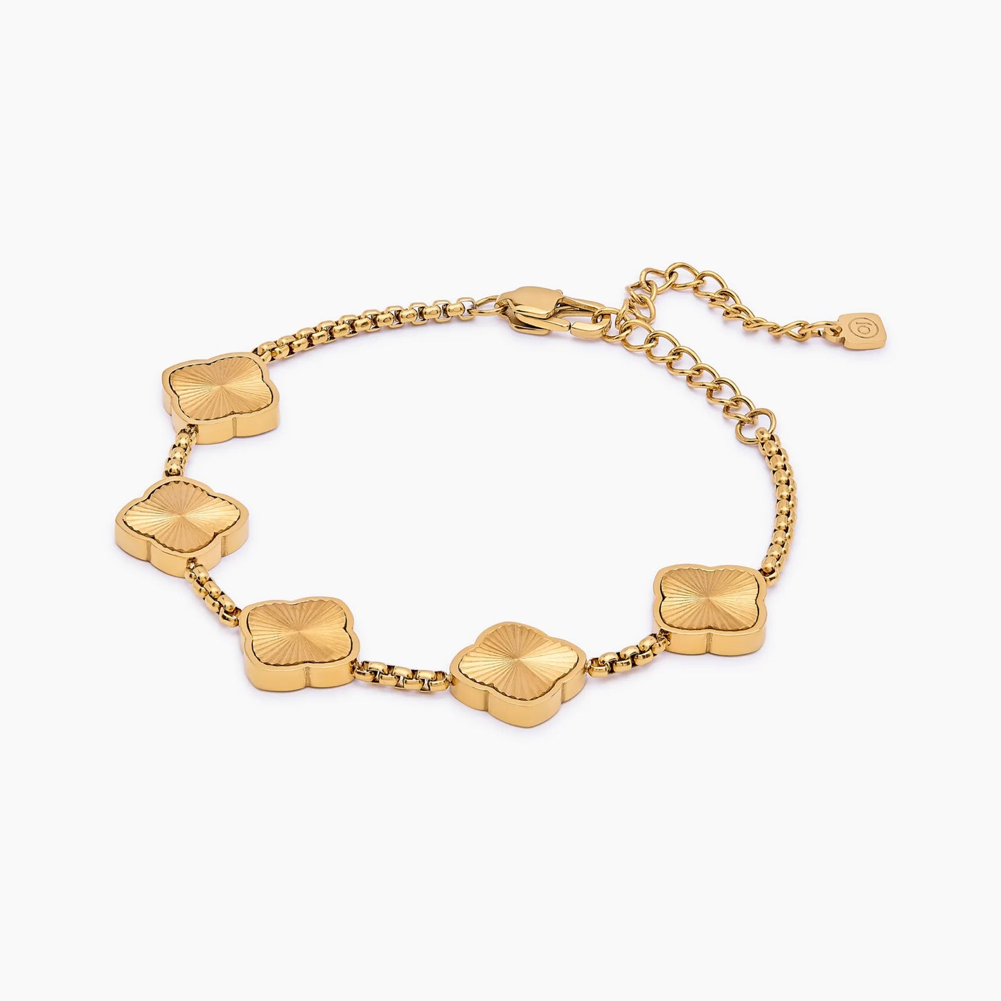 Stralende Zonnestraal Klavertjevier Armband