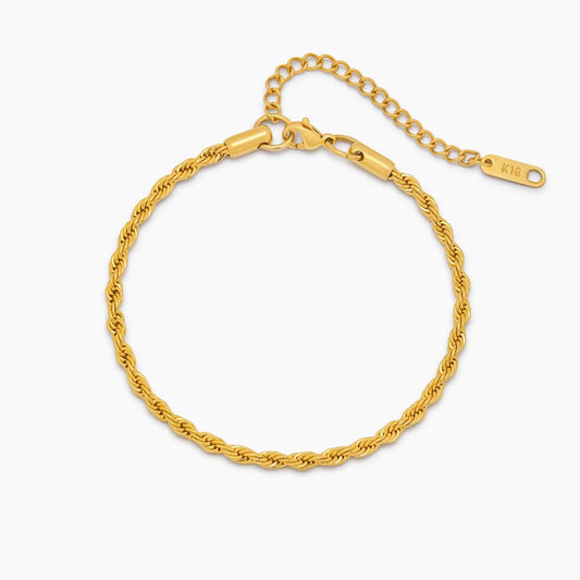 Elegante armband met touwketting