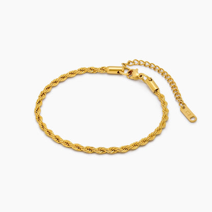 Elegante armband met touwketting