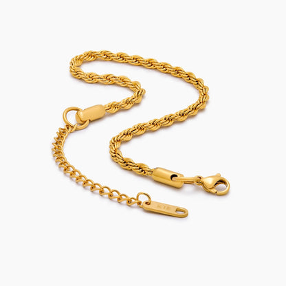 Elegante armband met touwketting